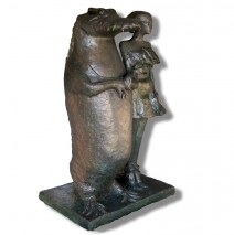 Couple royal  Sculpture plâtre 185cm