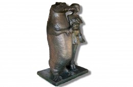 Couple royal  Sculpture plâtre 185cm