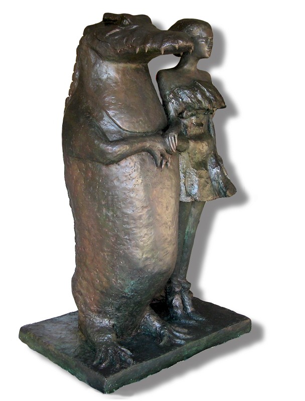 Couple royal  Sculpture plâtre 185cm