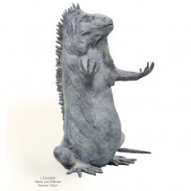 Iguane  Sculpture bronze 40cm