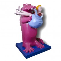 Mariage royal Sculpture résine acrylique et polyester 190 cm