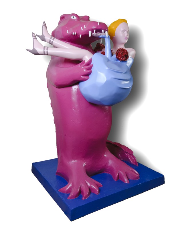 Mariage royal Sculpture résine acrylique et polyester 190 cm
