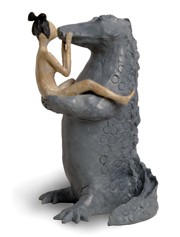 Le baiser Sculpture bronze 32cmX20cmX18cm