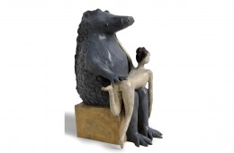 La fessée Sculpture bronze 32cmX20cmX23cm
